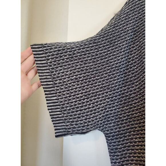 Eileen Fisher 100% Organic Linen Black White Knit Kimono Cardigan NWT, Medium - Picture 7 of 14